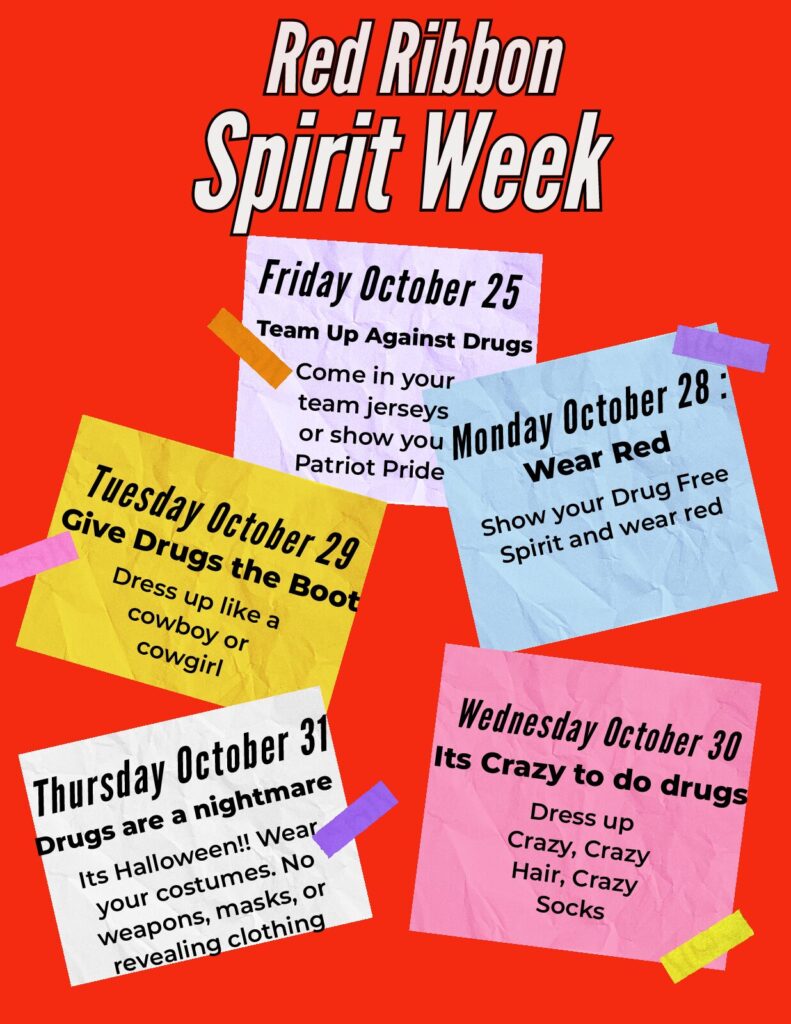 Red Ribbon Spirit Week